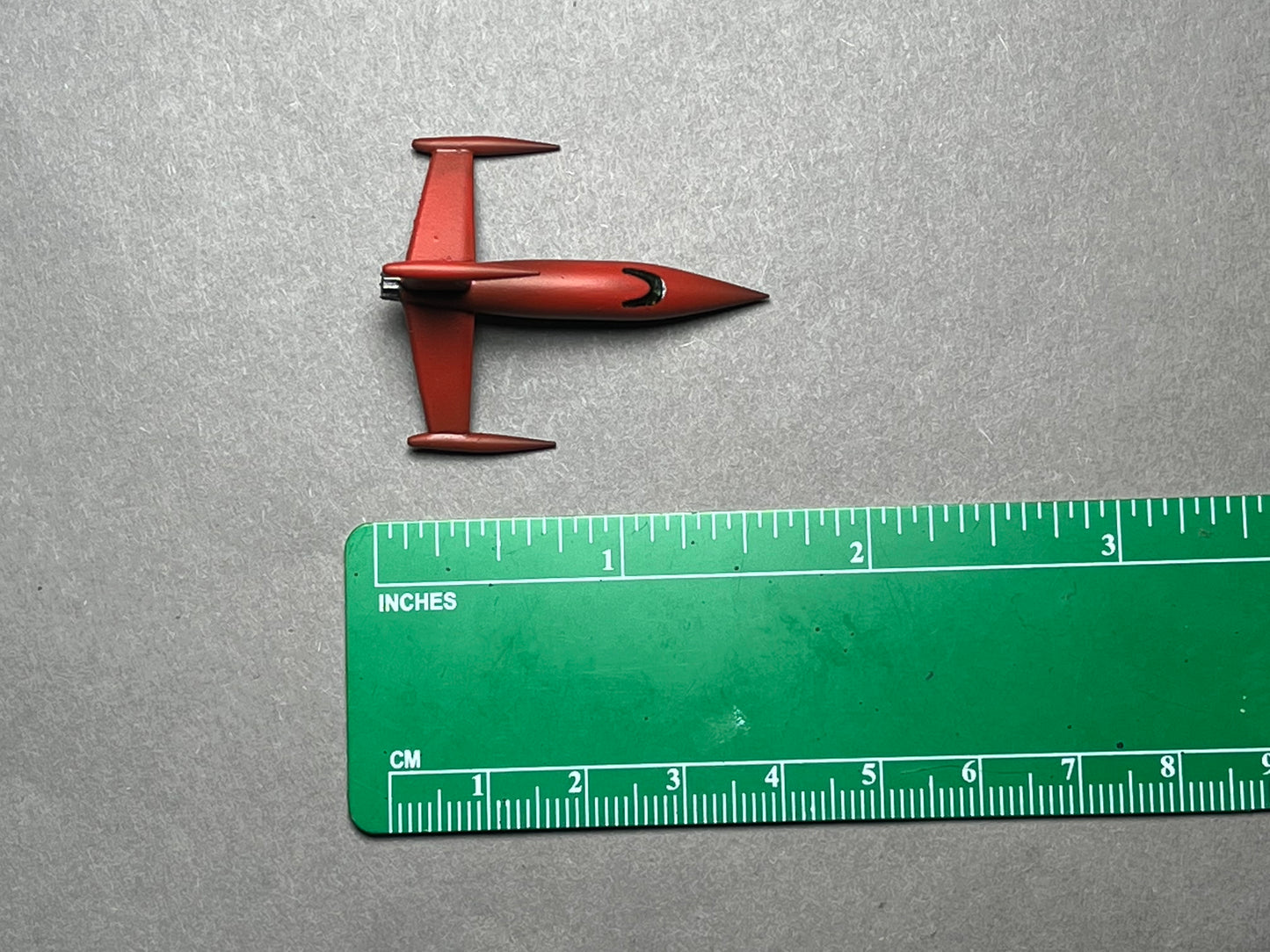 6-8mm scale - Retro Rocket ZX, 40mm length, UNPAINTED, This is NOT a toy!