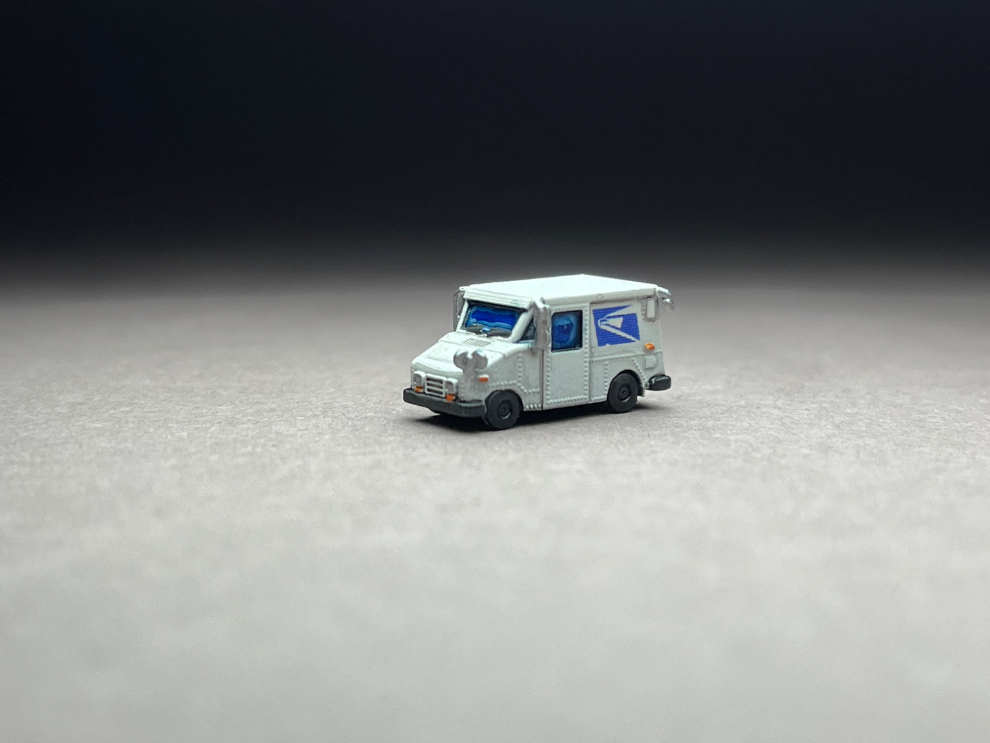 Z Scale (1:220) UNPAINTED Two (2) LLV Mail Truck (decals included) - NOT a toy!