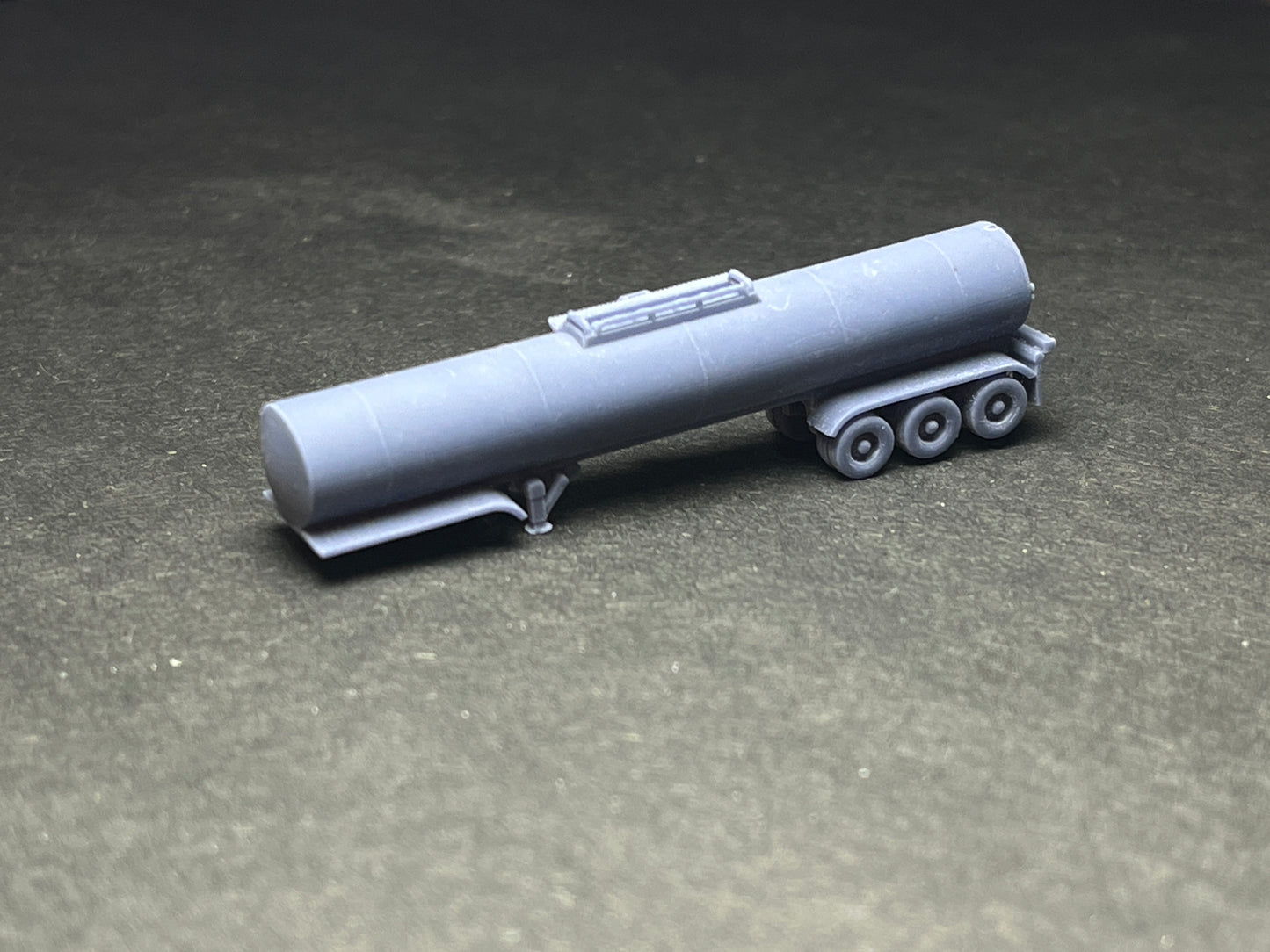 Z Scale (1:220) UNPAINTED One (1) 3A Sanitary Tanker Trailer - NOT a toy!