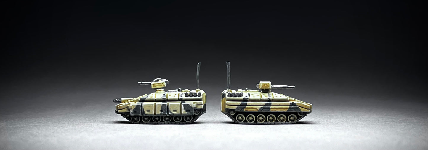 6-8mm scale - APC/IFV unskirted open sides with Machine Gun 6-8mm scale - Unpainted, This is Not a toy!