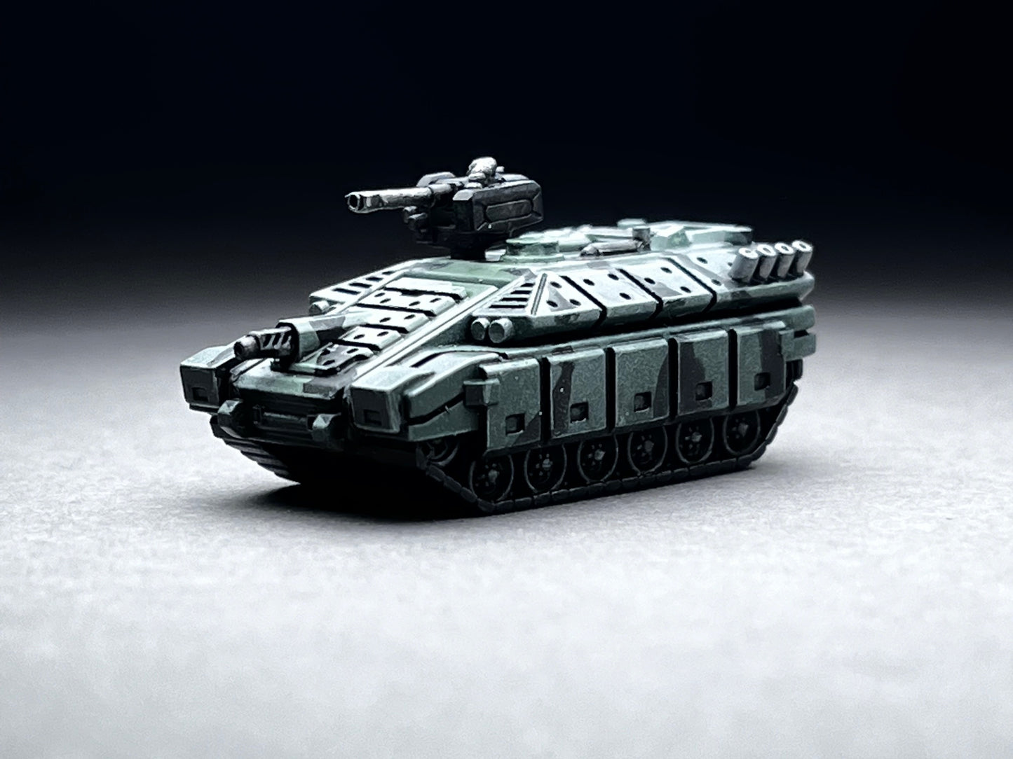 10mm scale - APC/IFV skirted with Autocanon - Unpainted, This is Not a toy!