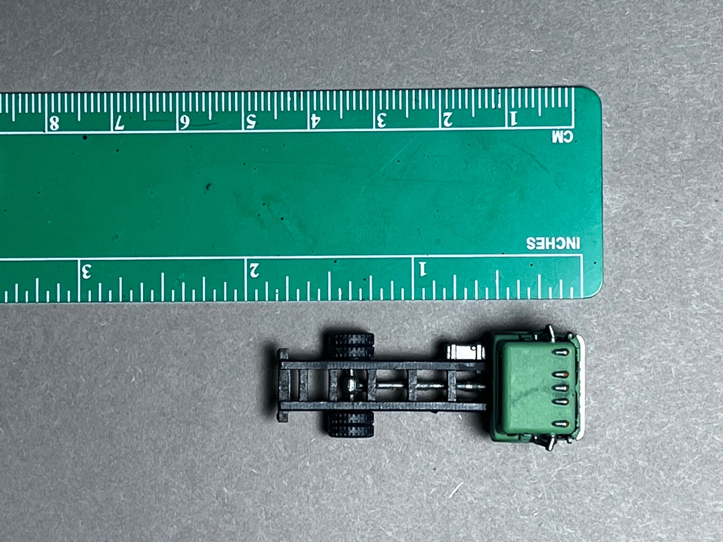 UNPAINTED N Scale (1:160 or 12mm) 1957-1990 C600 Cab Over Engine, customizable Build-Your-Own-Truck Long Frame - NOT A TOY