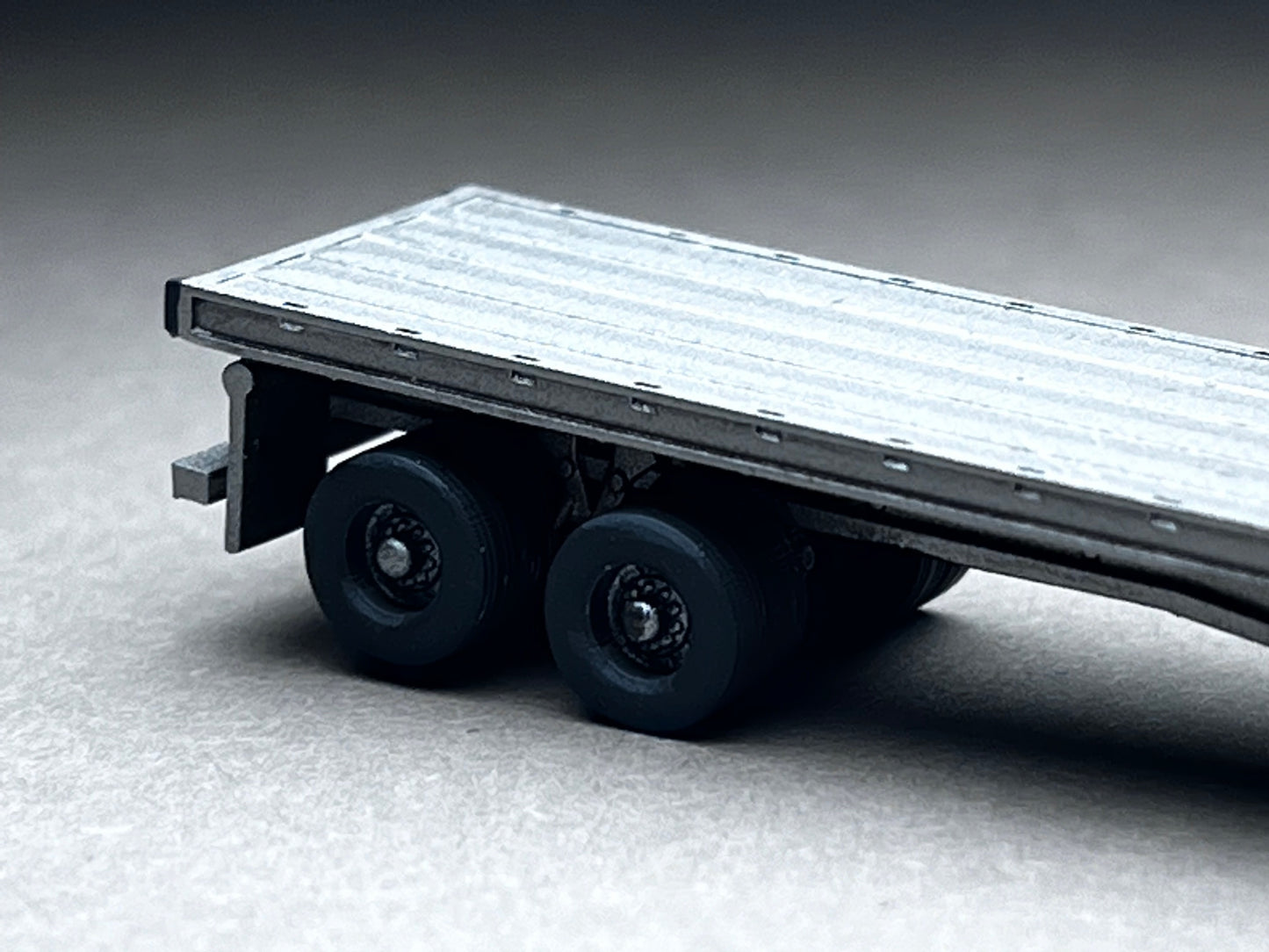 UNPAINTED N Scale (1:160 or 12mm) W900 Semi with Flatbed Trailer - NOT A TOY