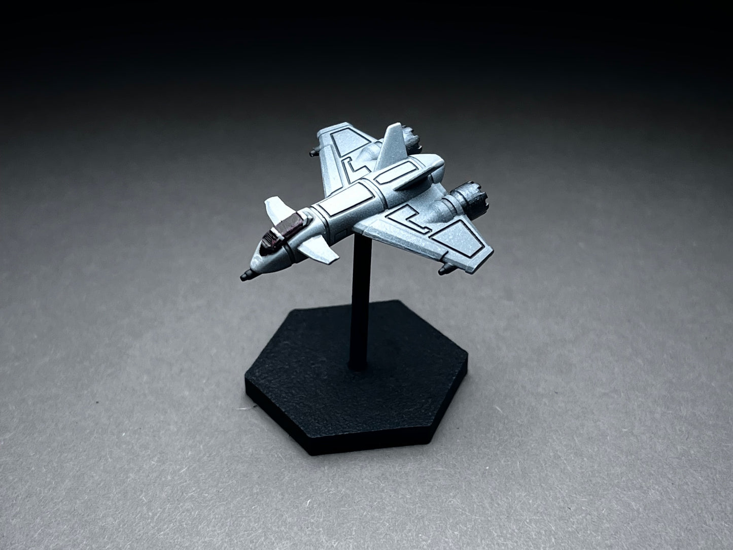 6-8mm scale - Two (2) Bura MK2 Light Fighter - stands included, - UNPAINTED, This is NOT a toy!
