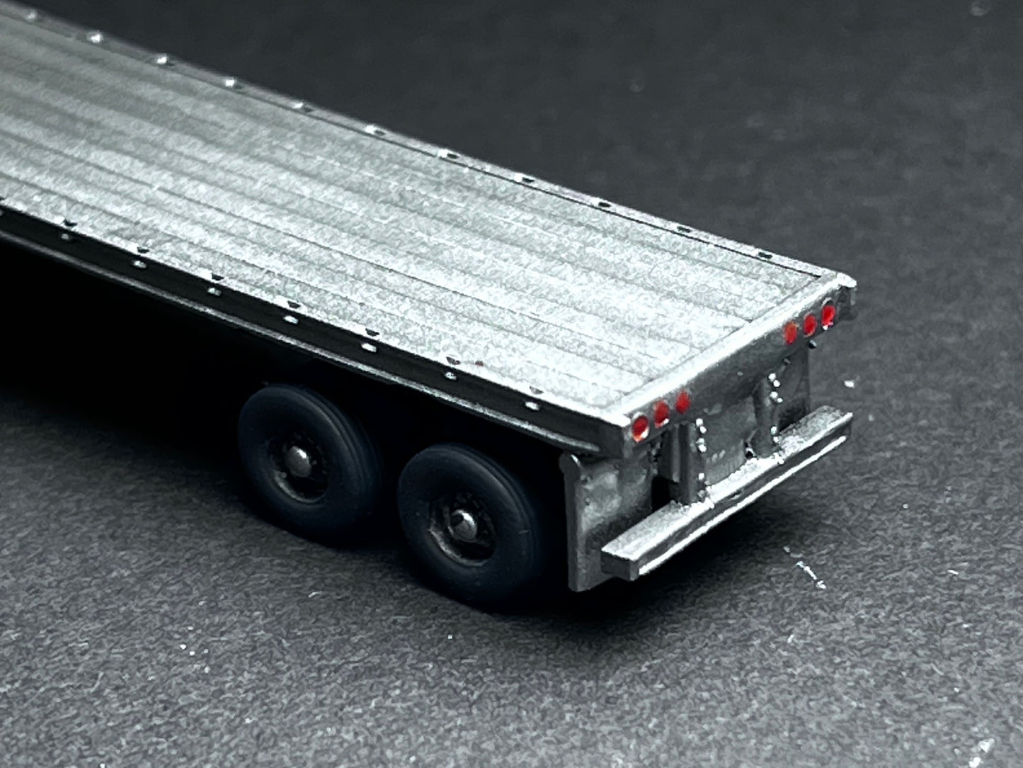 UNPAINTED N Scale (1:160 or 12mm) Flatbed Trailer (trailer only) - NOT A TOY