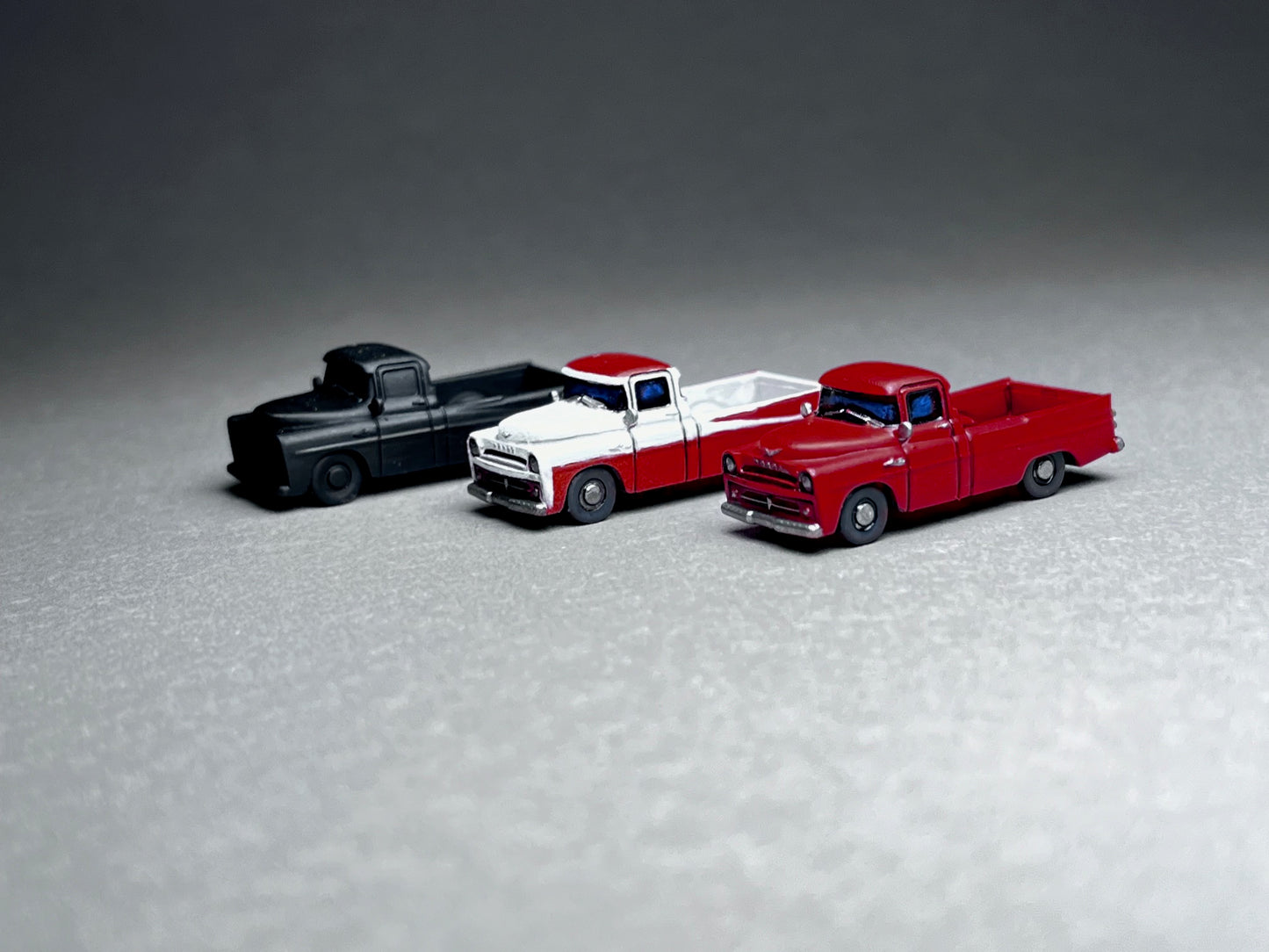 UNPAINTED N Scale (1:160 or 12mm) Two (x2) 1957 Dodge Sweptside - NOT A TOY