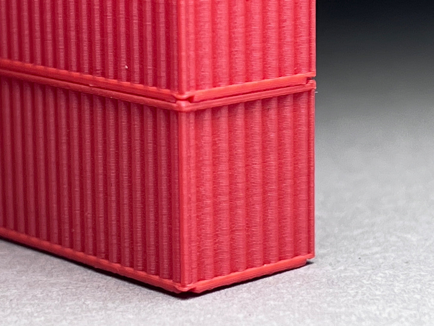 6-8mm scale - Three (3) 40' containers, CHOOSE Color , printed in PLA super fine quality, stack and lock - this is NOT a toy!