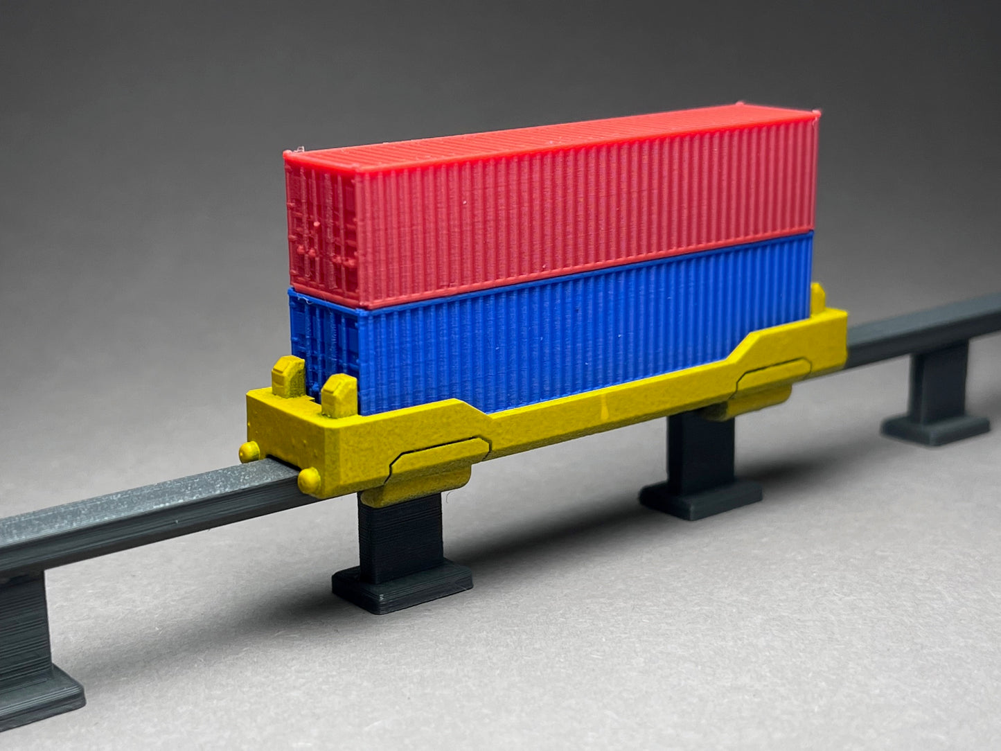 Monorail Intermodal Car - UNPAINTED, This is NOT a toy - tracks are not included, please read description!