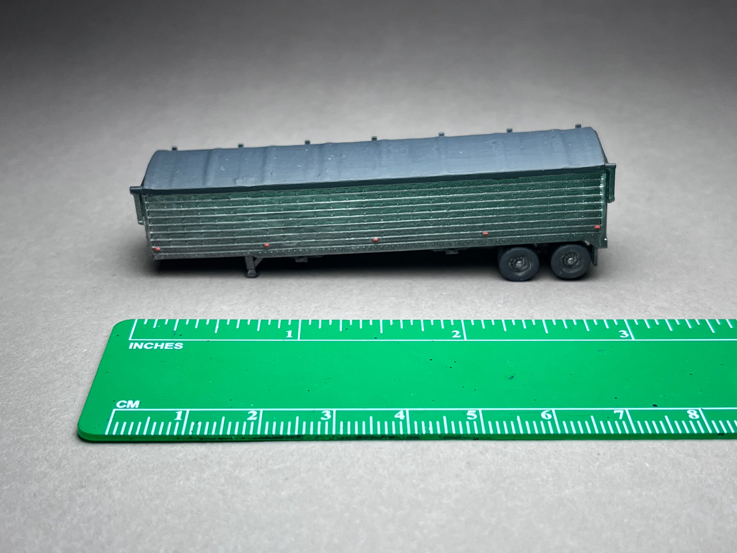 PAINTED N Scale (1:160 or 12mm) Grain Trailer (trailer only, no truck) - NOT A TOY