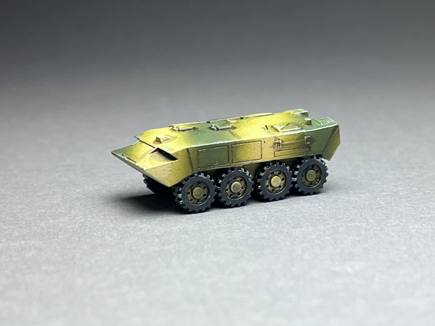 6-8mm scale - Two (2) APC (Armoured Personnel Carrier)- UNPAINTED, This is NOT a toy!