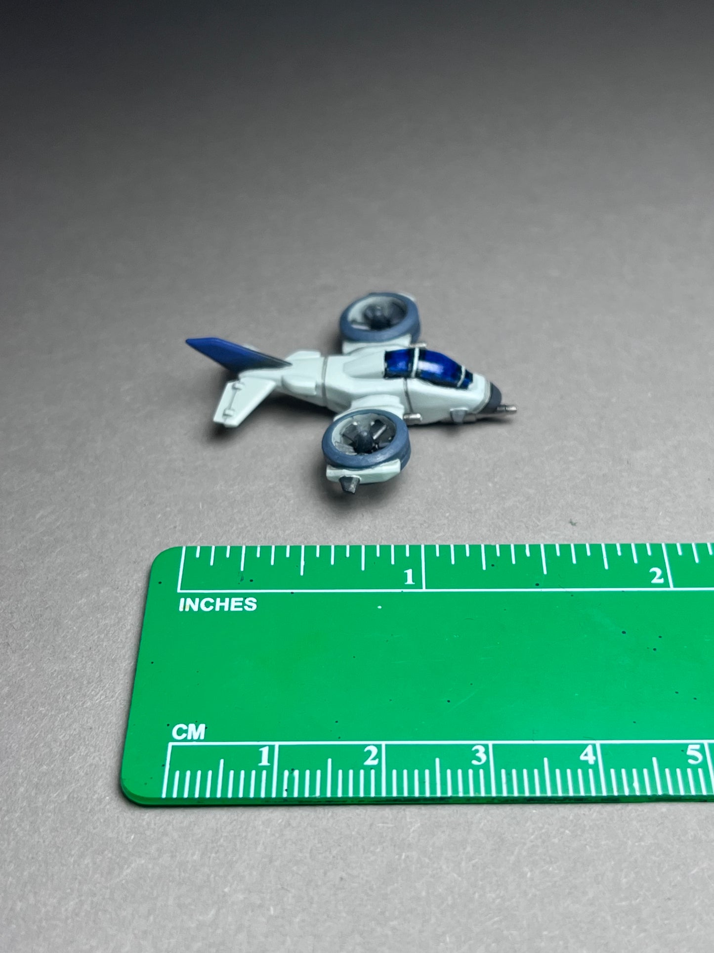 6-8mm scale - Two (2) Beluga Light VTOL scout, spotter, missile tagger - stands included, - UNPAINTED, This is NOT a toy!
