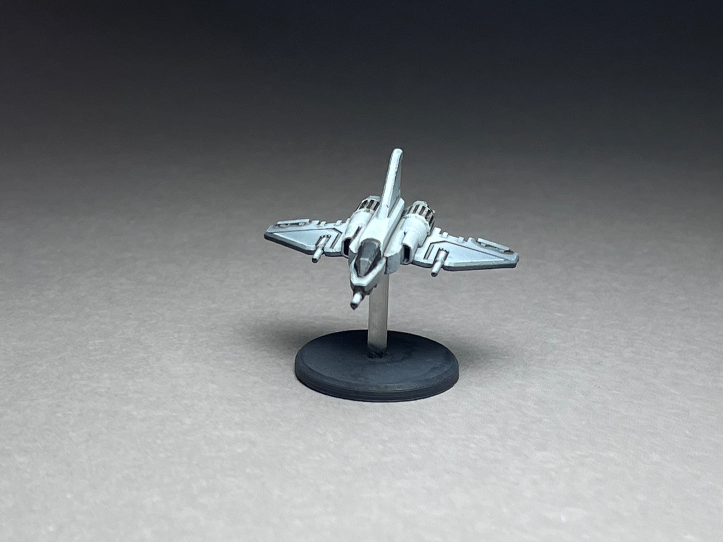 6-8mm scale - Two (2) Bura light fighter. Base and stand included!- UNPAINTED, This is NOT a toy!