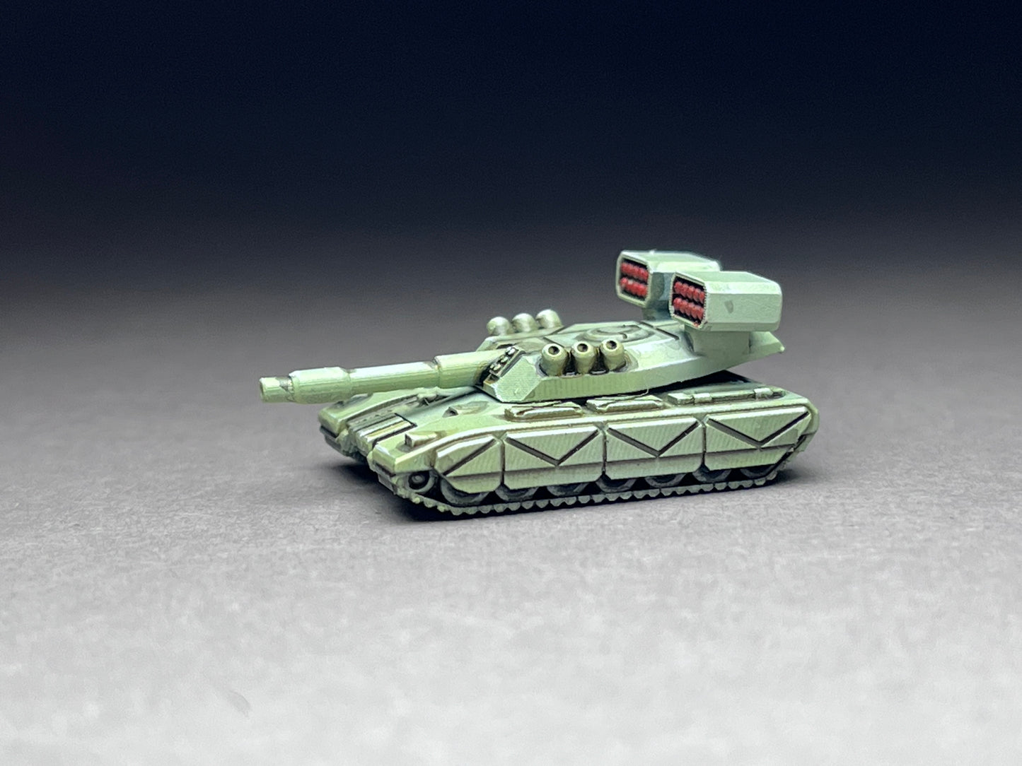 6-8mm scale - Two (2) Duga Light Tank with missile racks- UNPAINTED, This is NOT a toy!