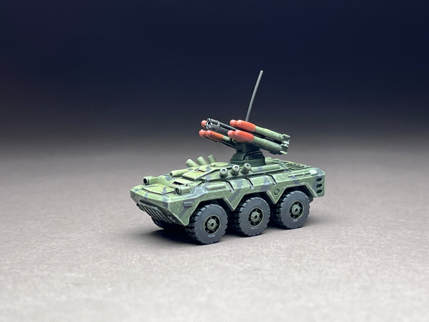 6-8mm scale - Dingo 25 LAV - aa/at/CIWS (Anti-Air/Anti-Tank/Close In Weapon System), Short Range Missile Carrier- UNPAINTED, This is not a toy!