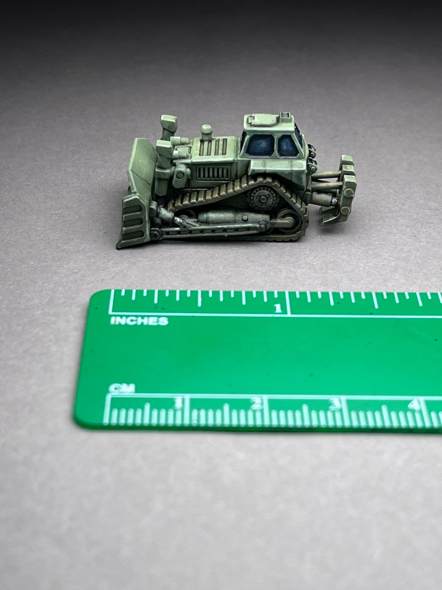 6-8mm scale - Dozer 9 - One (1) UNPAINTED miniature. This is an adult gaming model, this is NOT a toy!
