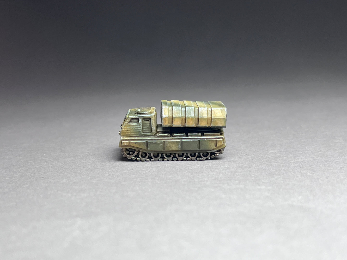 6-8mm scale - One (1) MLRS Multiple Launch Rocket System (1 vehicle, 2 missile pods) -UNPAINTED, This is NOT a toy!