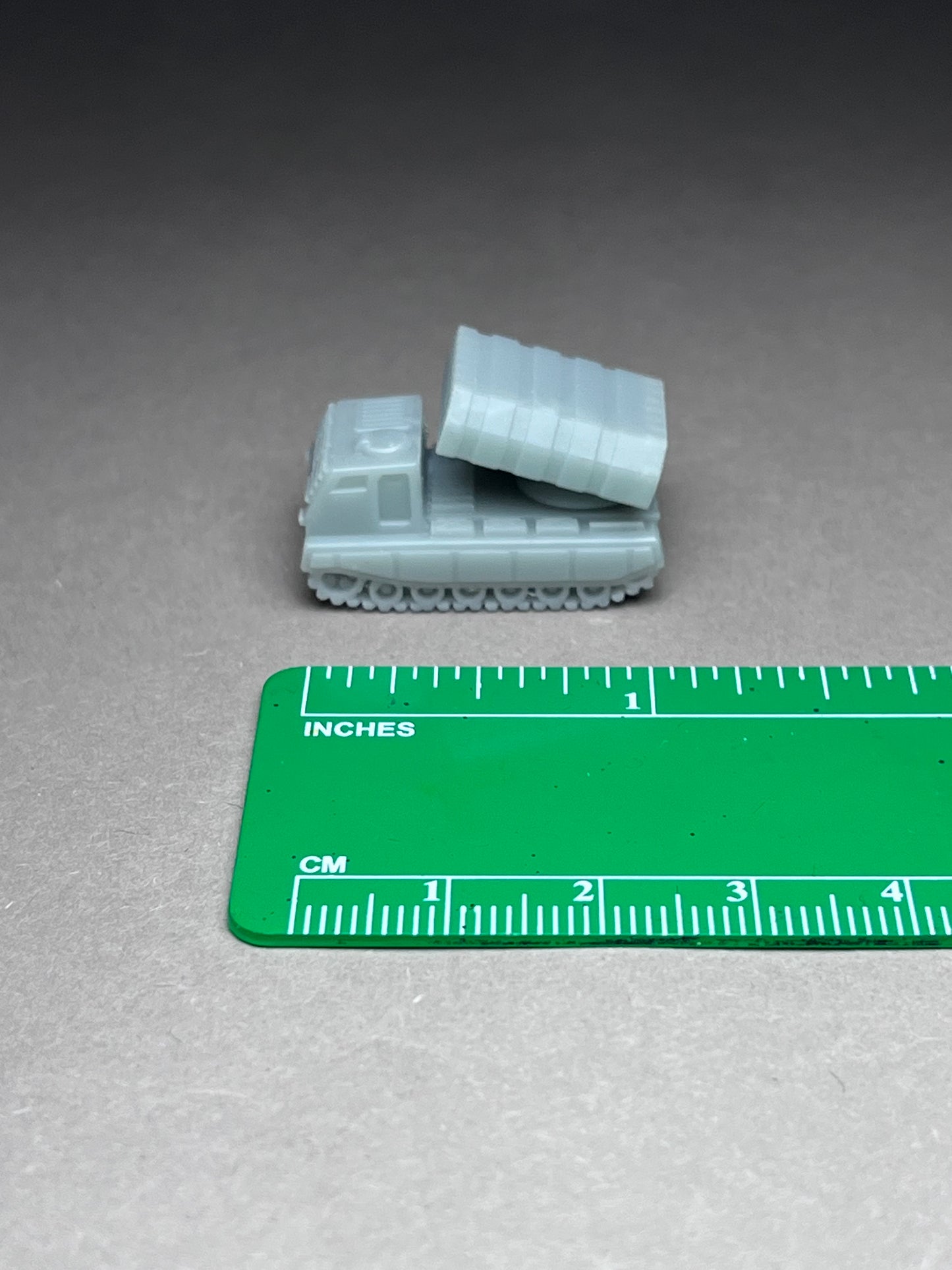 6-8mm scale - One (1) MLRS Multiple Launch Rocket System (1 vehicle, 2 missile pods) -UNPAINTED, This is NOT a toy!