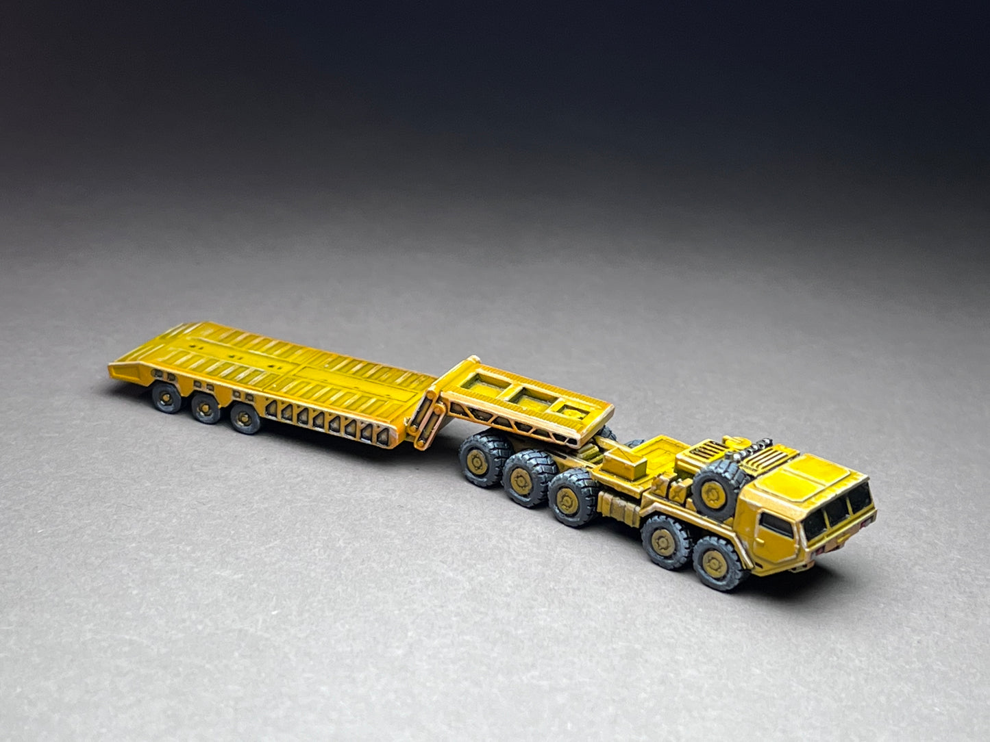 6-8mm scale - Heavy Tactical Truck - Lowboy (HTT-L), 10 x 10, tactical mobility, heavy load transporter- UNPAINTED, This is NOT a toy!