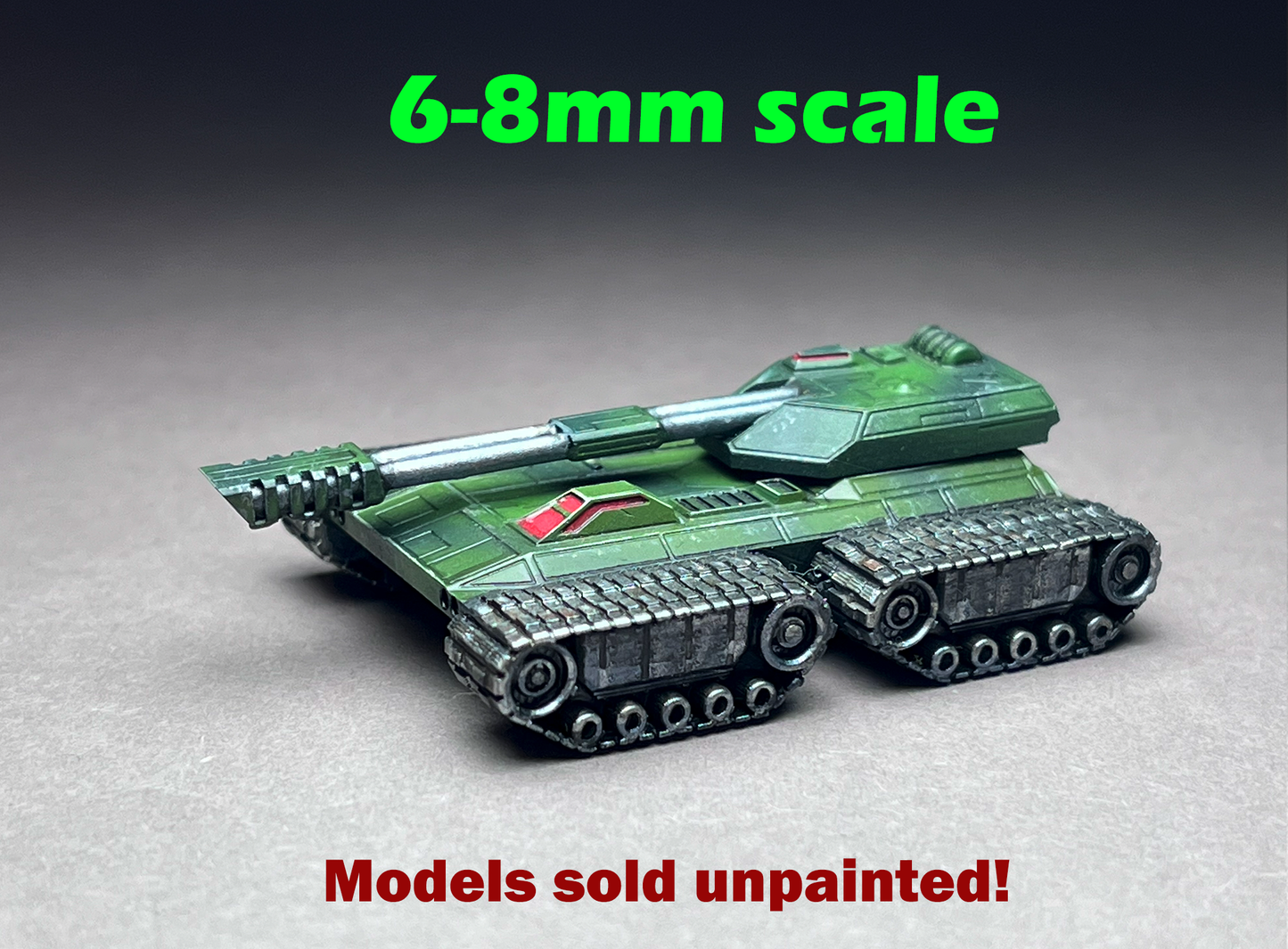 6-8mm scale - Heavy Support Tank - Direct Fire 'Duke" - UNPAINTED, This is NOT a toy! (Copy)