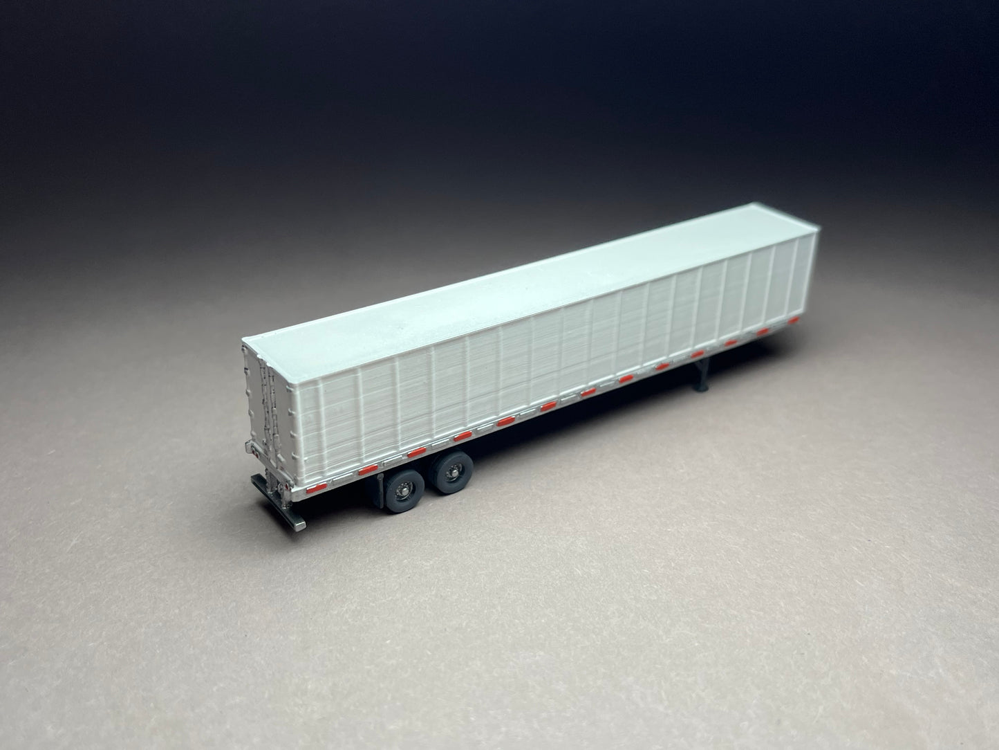 UNPAINTED N Scale (1:160 or 12mm) One (1) 53 foot RoadMax Box Trailer with deployed/transit landing gear - NOT A TOY