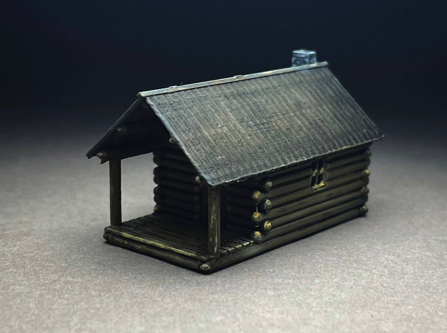 UNPAINTED N Scale - log cabin wildernes getaway! PLA printed!