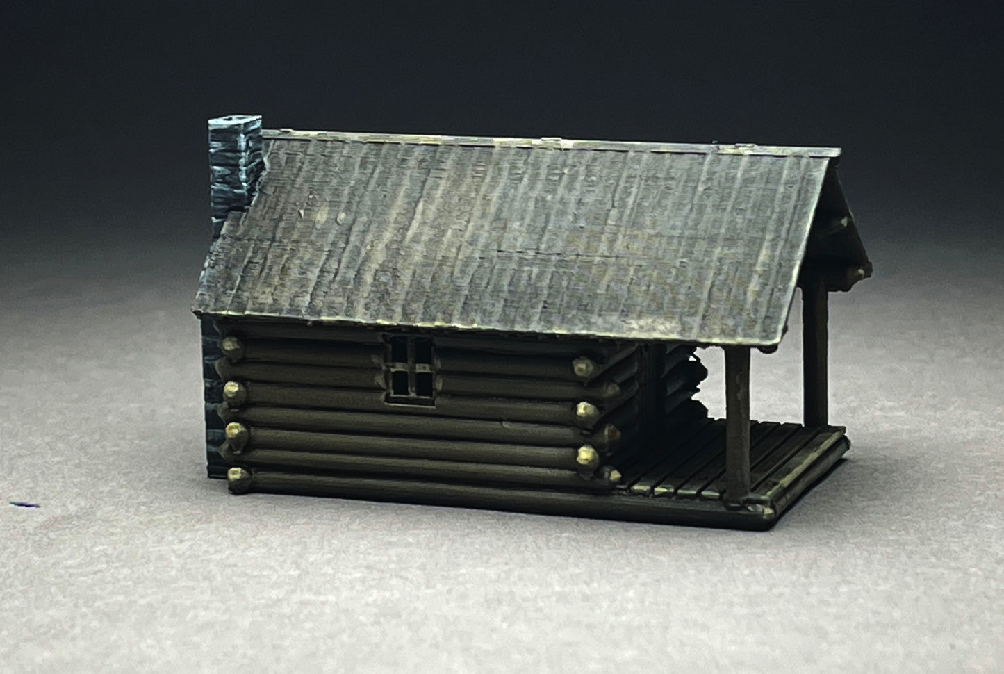 UNPAINTED N Scale - log cabin wildernes getaway! PLA printed!