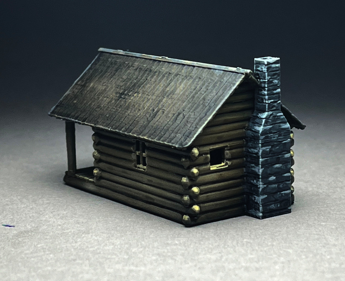 UNPAINTED N Scale - log cabin wildernes getaway! PLA printed!