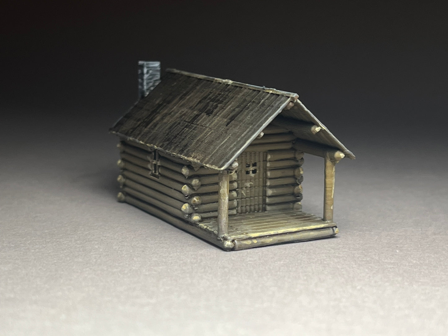 UNPAINTED N Scale - log cabin wildernes getaway! PLA printed!
