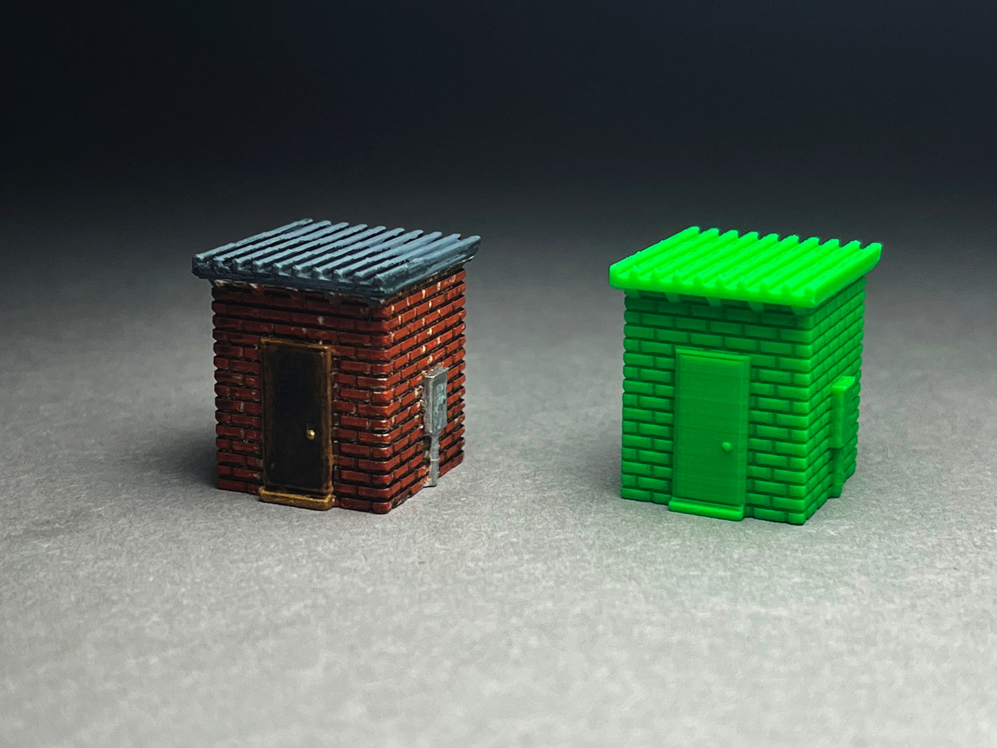 N Scale UNPAINTED - TWO (2) Track-sde structures!