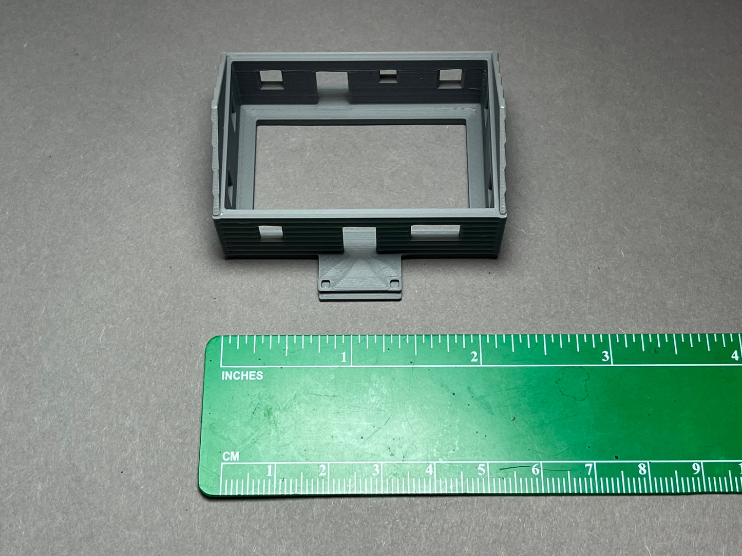 N Scale printed in COLOR! Crackerbox House with awning. Requires assembly. NOT a toy!