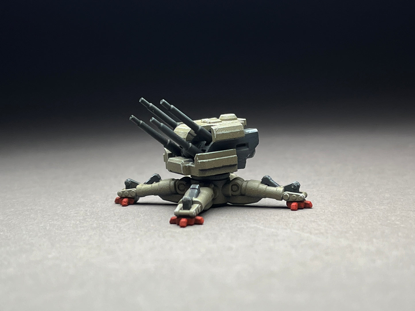 6-8mm scale - ONE (1) - Emplaced Quad-J - UNPAINTED, This is NOT a toy!