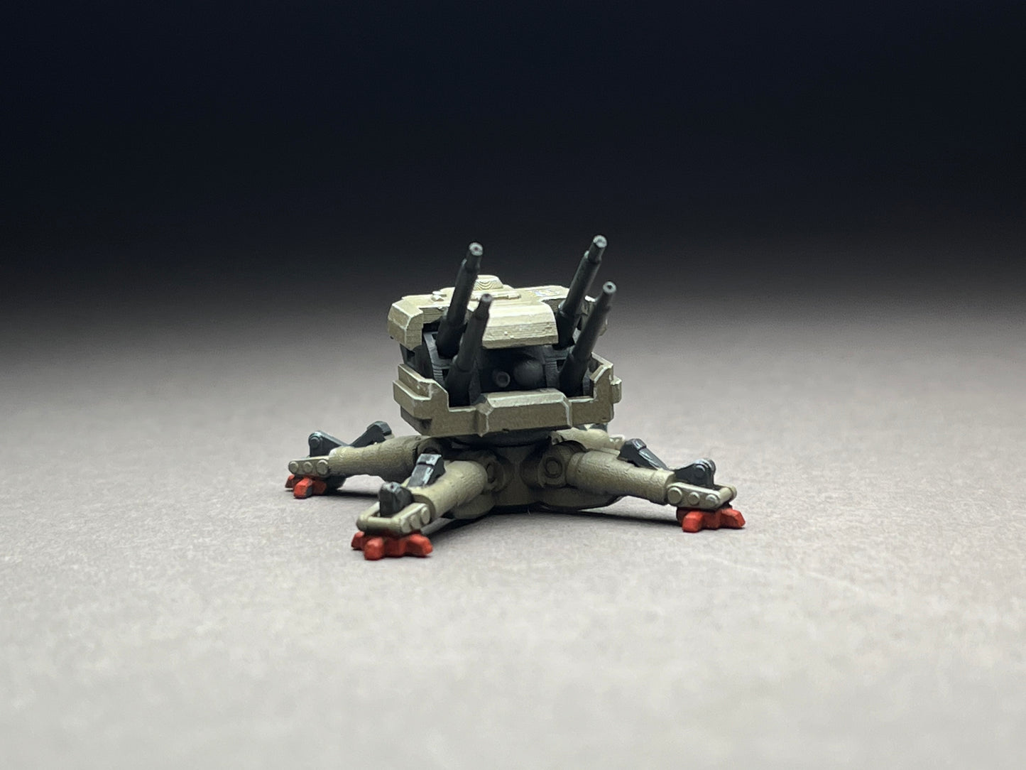 6-8mm scale - ONE (1) - Emplaced Quad-J - UNPAINTED, This is NOT a toy!