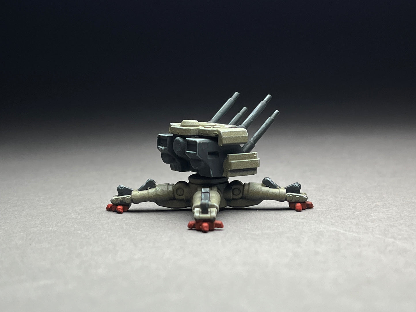 6-8mm scale - ONE (1) - Emplaced Quad-J - UNPAINTED, This is NOT a toy!