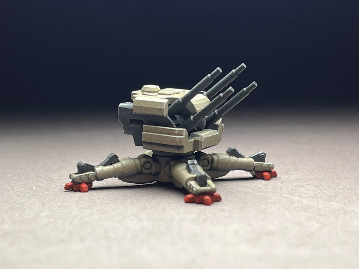 6-8mm scale - ONE (1) - Emplaced Quad-J - UNPAINTED, This is NOT a toy!