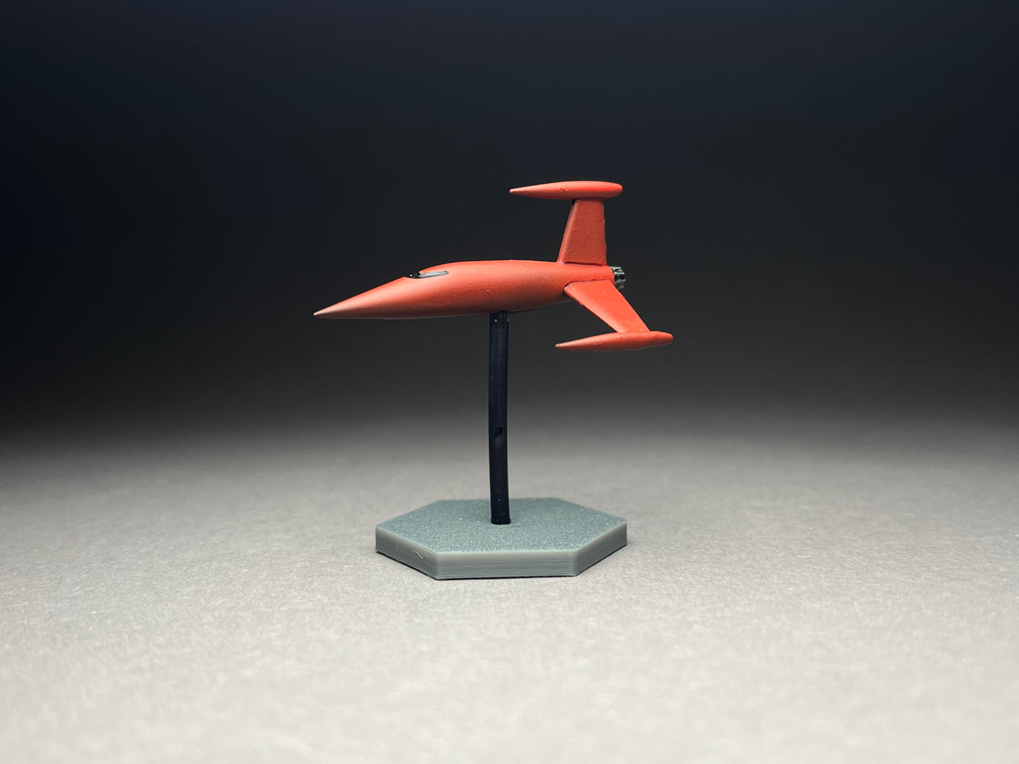 6-8mm scale - Retro Rocket ZX, 40mm length, UNPAINTED, This is NOT a toy!