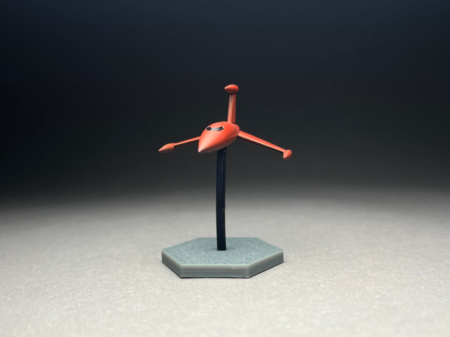 6-8mm scale - Retro Rocket ZX, 40mm length, UNPAINTED, This is NOT a toy!