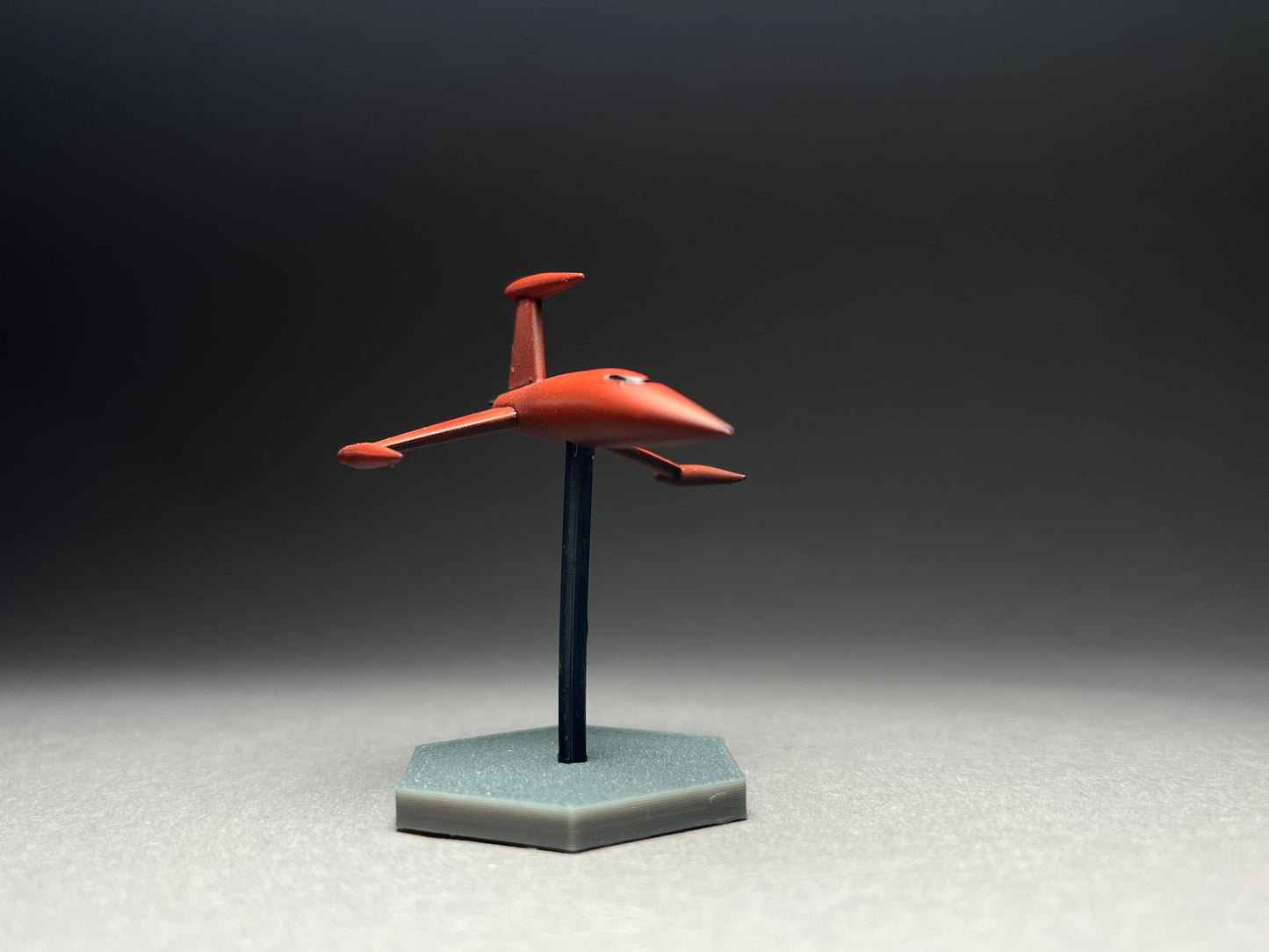 6-8mm scale - Retro Rocket ZX, 40mm length, UNPAINTED, This is NOT a toy!