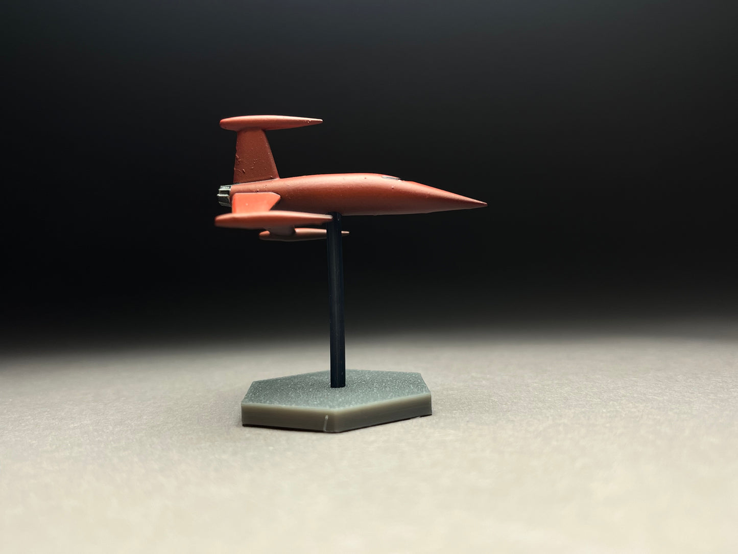6-8mm scale - Retro Rocket ZX, 40mm length, UNPAINTED, This is NOT a toy!