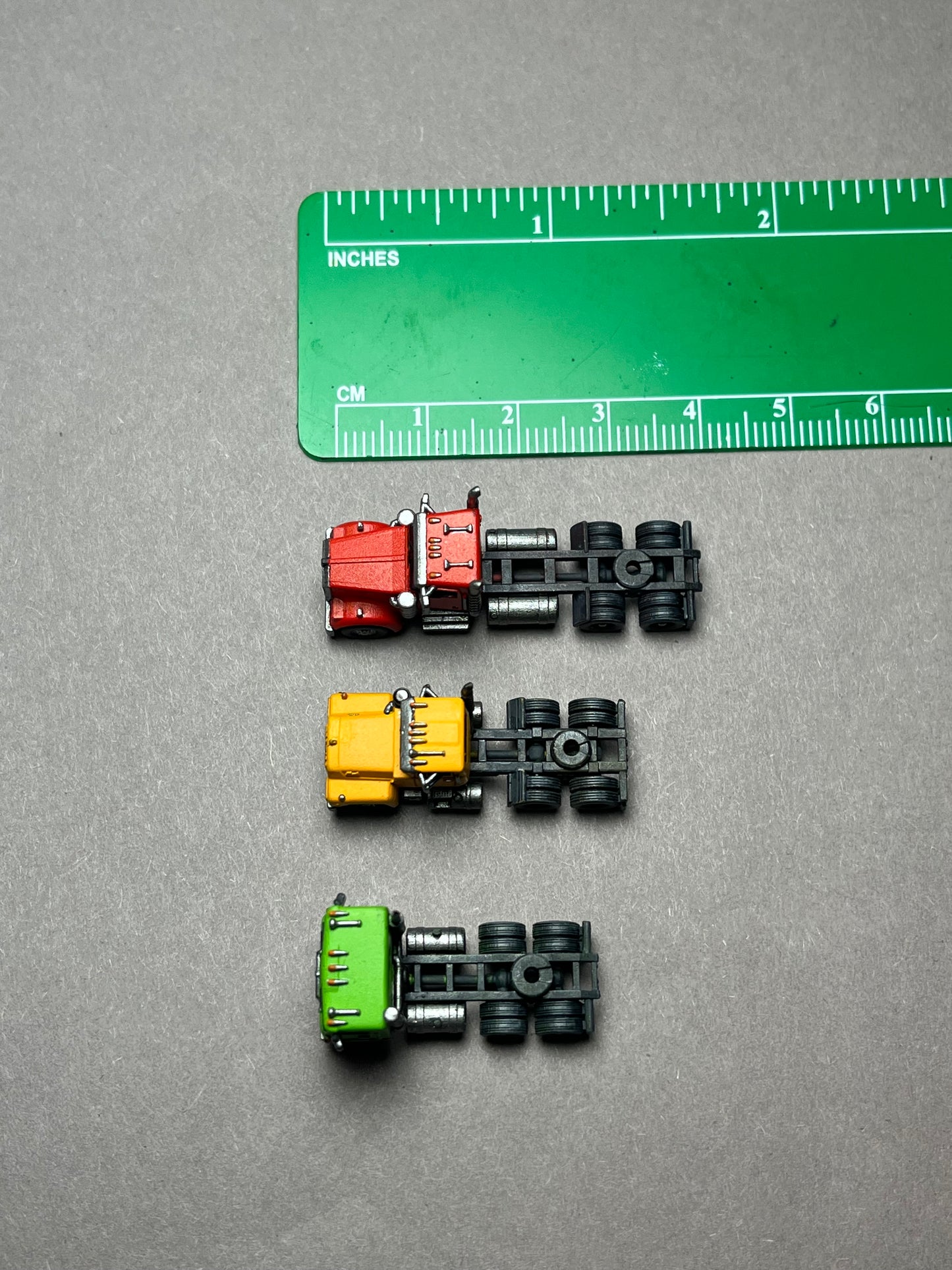Z Scale (1:220) UNPAINTED One (1) American K100 Semi Truck - NOT a toy!