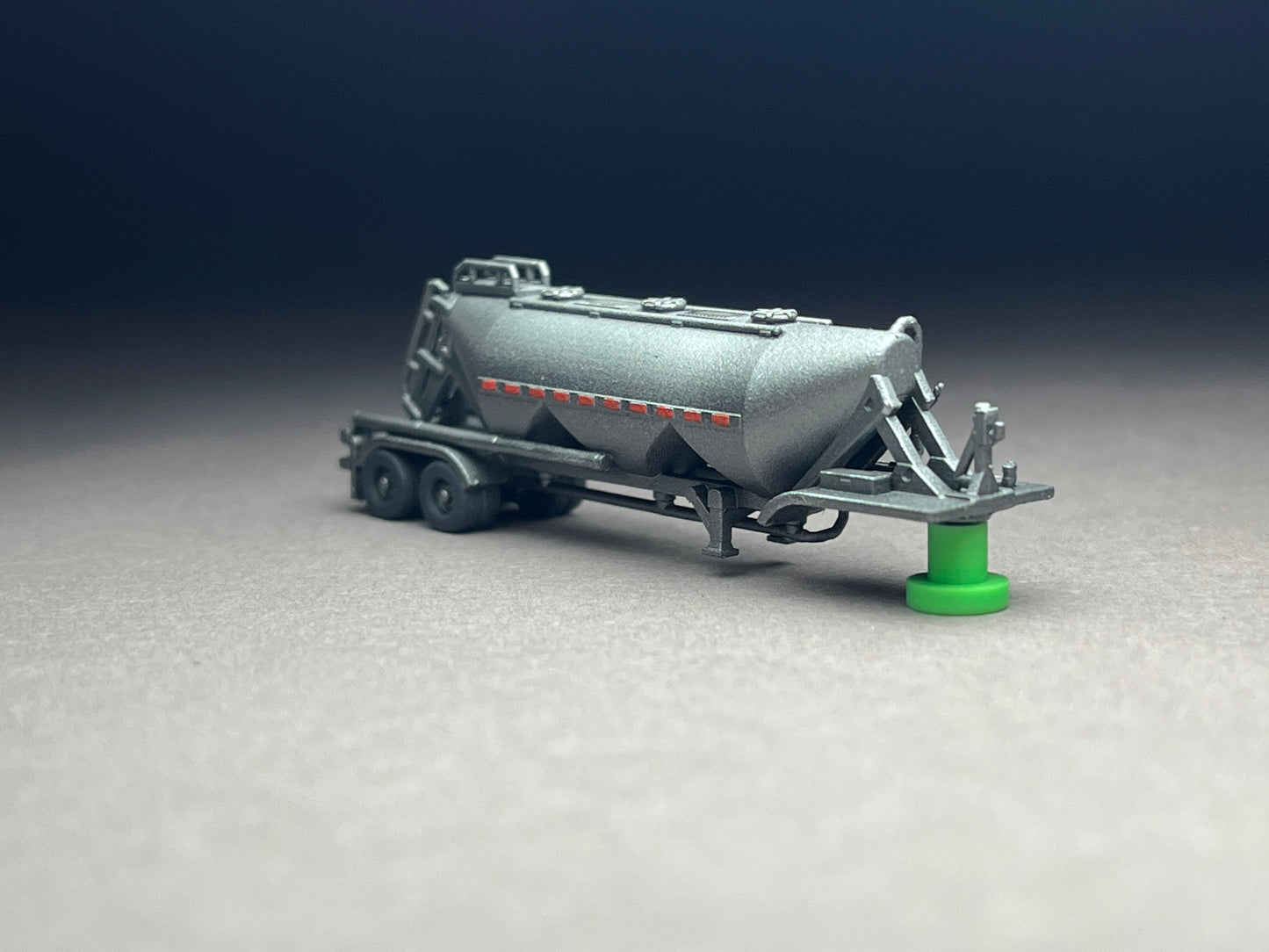 Z Scale (1:220) UNPAINTED One (1) Pneumatic Trailer - NOT a toy!