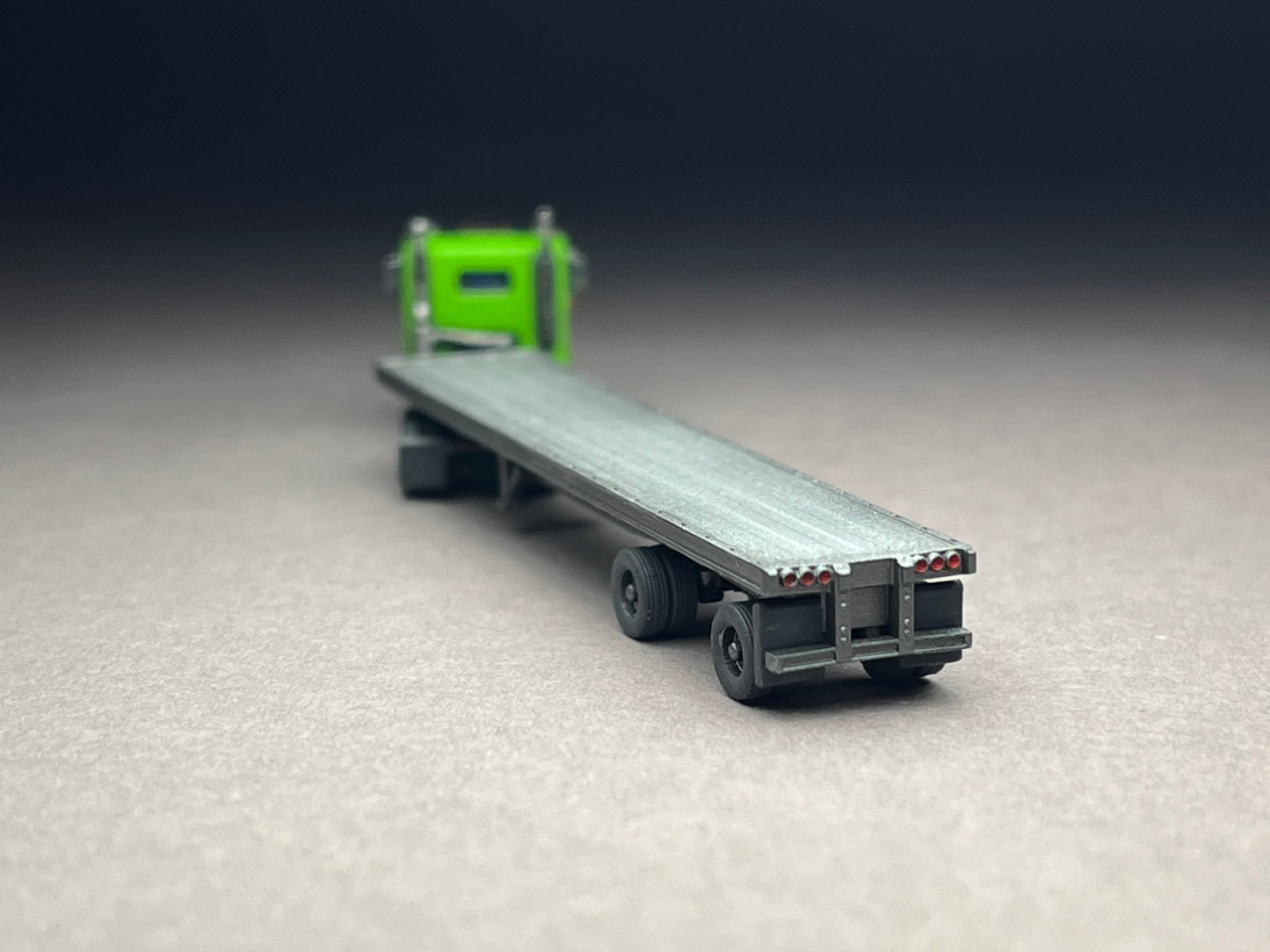Z Scale (1:220) UNPAINTED One (1) Flatbed Trailer - NOT a toy!