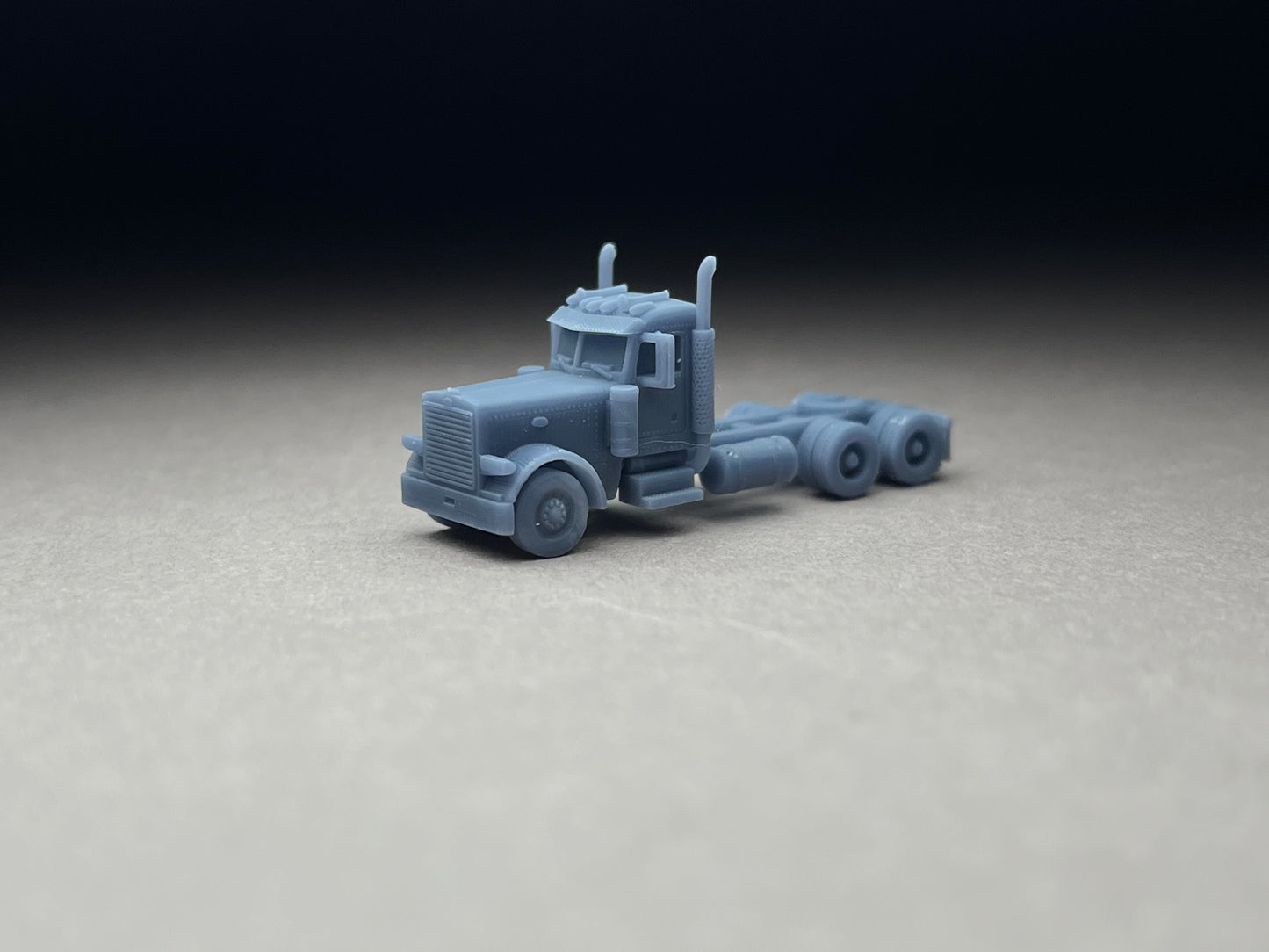Z Scale (1:220) UNPAINTED p379, Long nose, Flattop sleeper, 265 wheelbase, straight stacks - NOT a toy! (Copy)