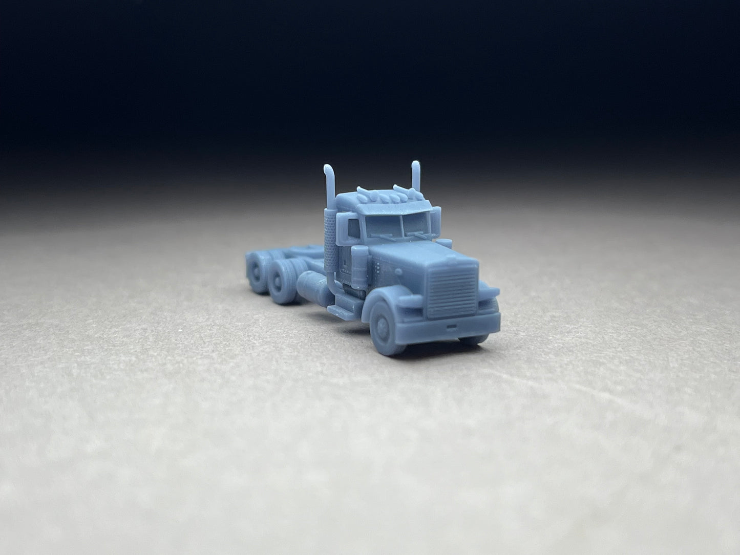 Z Scale (1:220) UNPAINTED p379, Long nose, Flattop sleeper, 265 wheelbase, straight stacks - NOT a toy! (Copy)