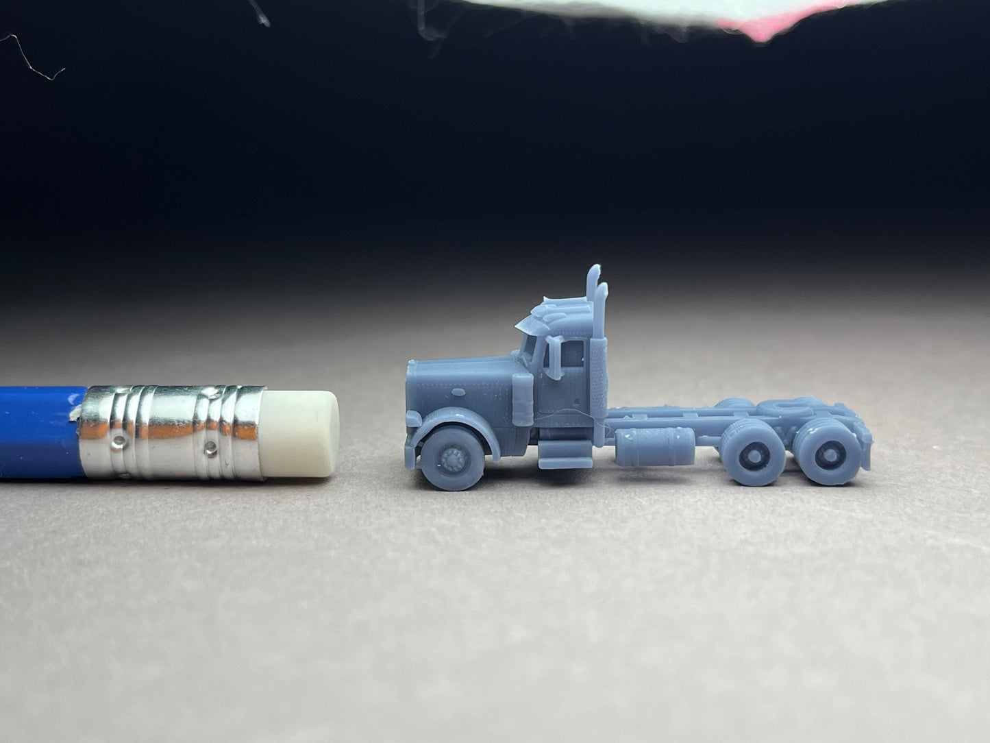 Z Scale (1:220) UNPAINTED p379, Long nose, Flattop sleeper, 265 wheelbase, straight stacks - NOT a toy! (Copy)