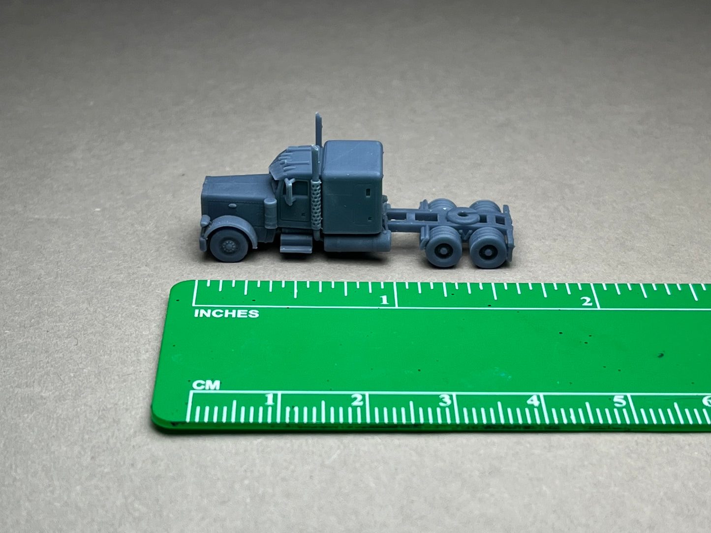 Z Scale (1:220) UNPAINTED p379, Long nose, Flattop sleeper, 265 wheelbase, straight stacks - NOT a toy!