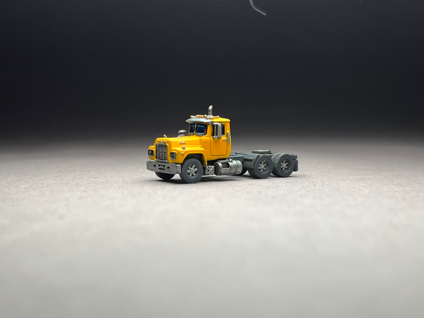 Z Scale (1:220) UNPAINTED One (1) American Bullkdog R-series Semi Truck - NOT a toy!