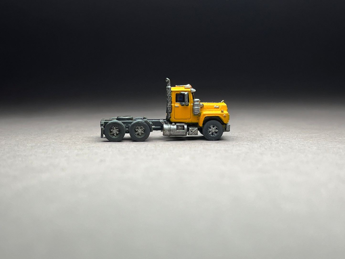 Z Scale (1:220) UNPAINTED One (1) American Bullkdog R-series Semi Truck - NOT a toy!