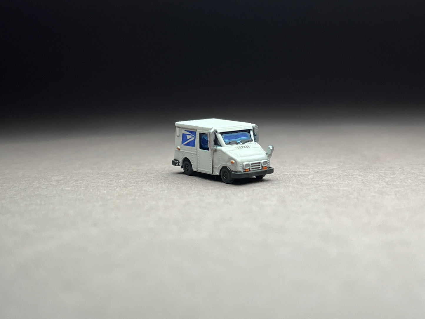 Z Scale (1:220) UNPAINTED Two (2) LLV Mail Truck (decals included) - NOT a toy!