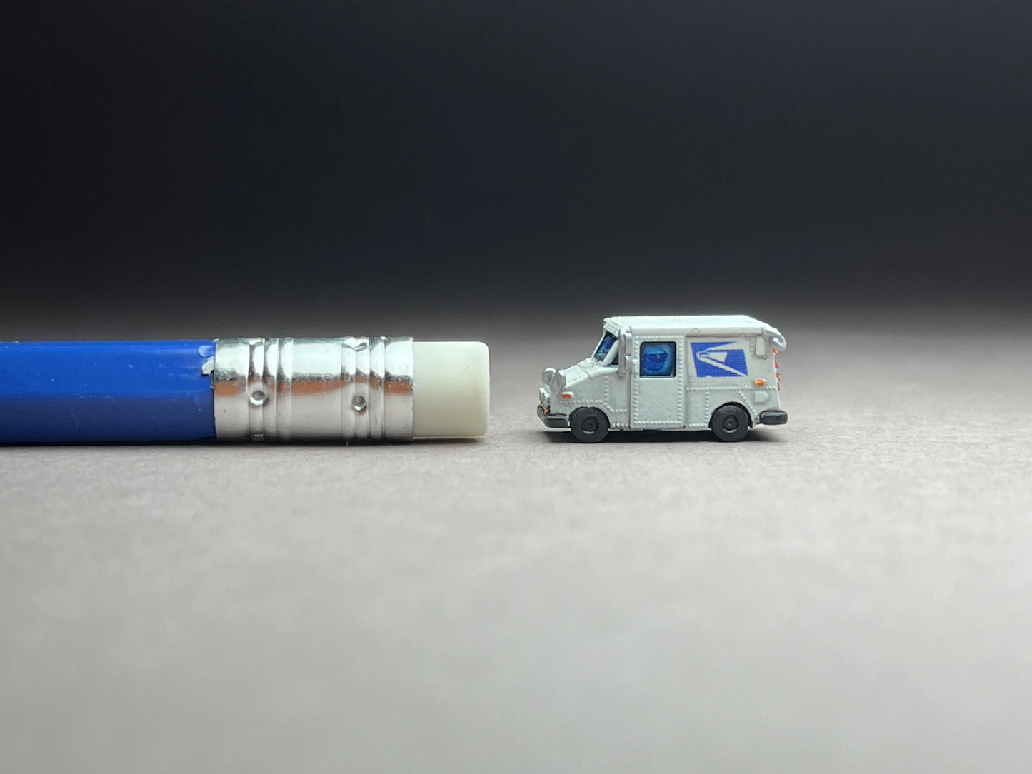 Z Scale (1:220) UNPAINTED Two (2) LLV Mail Truck (decals included) - NOT a toy!