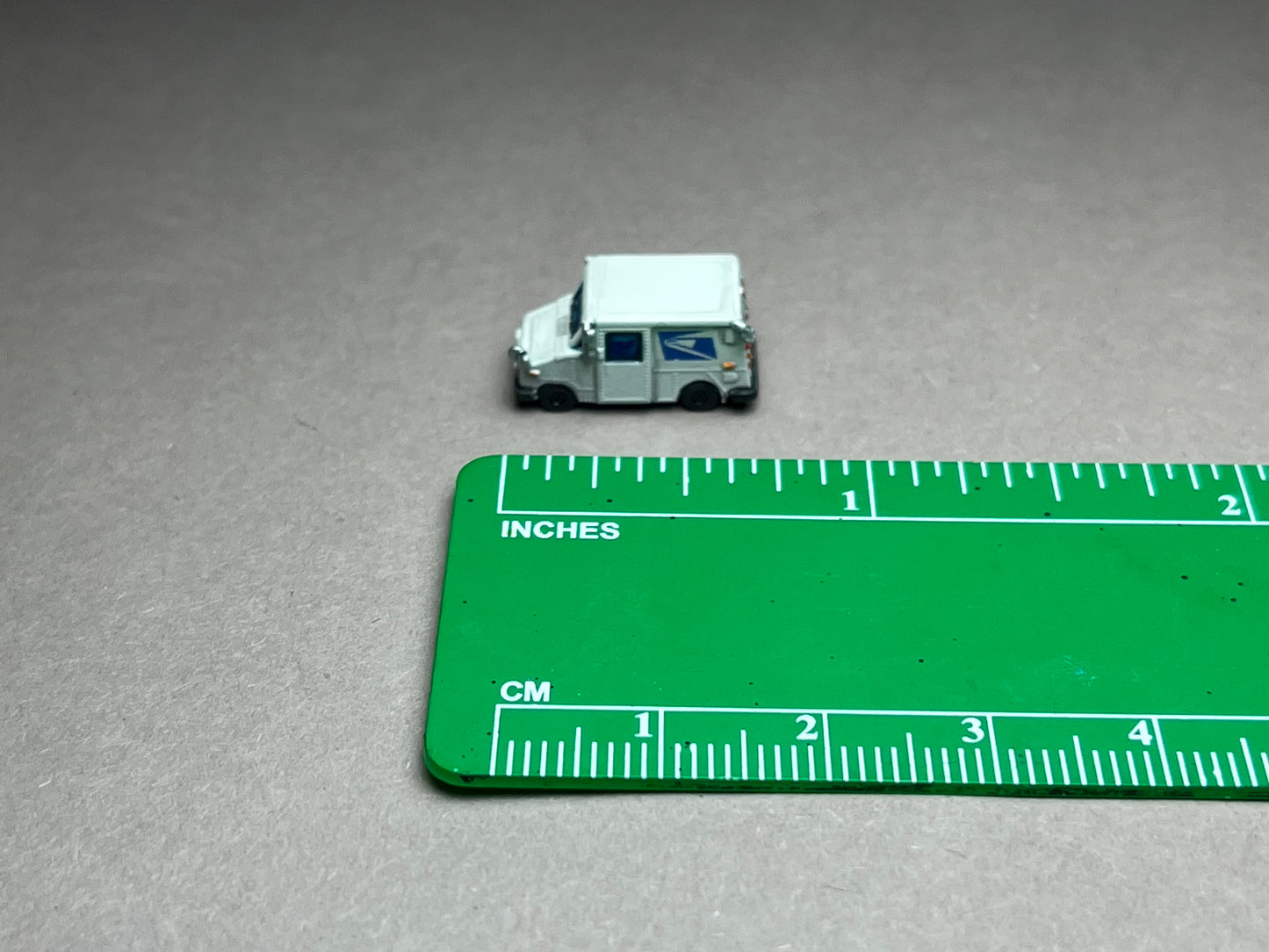 Z Scale (1:220) UNPAINTED Two (2) LLV Mail Truck (decals included) - NOT a toy!